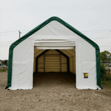 Chery Industrial Gold Mountain Double Truss Arch Storage Shelter 20′ W × 40′ L × 16′ H