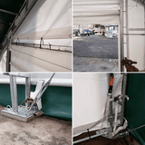 Chery Industrial Gold Mountain Double Truss Arch Storage Shelter 20′ W × 40′ L × 16′ H
