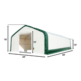 Chery Industrial Gold Mountain Double Truss Arch Storage Shelter 20′ W × 40′ L × 16′ H