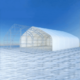 Chery Industrial Gold Mountain Double Truss Arch Storage Shelter 40′ W × 64′ L × 23′ H