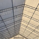 Double Truss Storage Shelter 70′ W × 120′ L × 28′ H