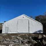 Double Truss Storage Shelter 70′ W × 120′ L × 28′ H