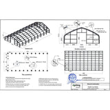 Chery Industrial Gold Mountain Double Truss Storage Shelter 50′ W × 100′ L × 23′ H