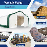 Chery Industrial Gold Mountain Double Truss Arch Storage Shelter 20′ W × 40′ L × 16′ H