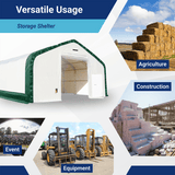 Double Truss Storage Shelter 40′ W × 80′ L × 23′ H