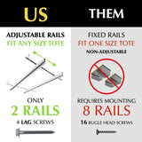 EZ Garage Storage E-Z Glide Tote Slide Overhead Storage System