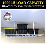 EZ Garage Storage Heavy Duty 4'x8' Overhead Storage Platform With 1000Lb Capacity