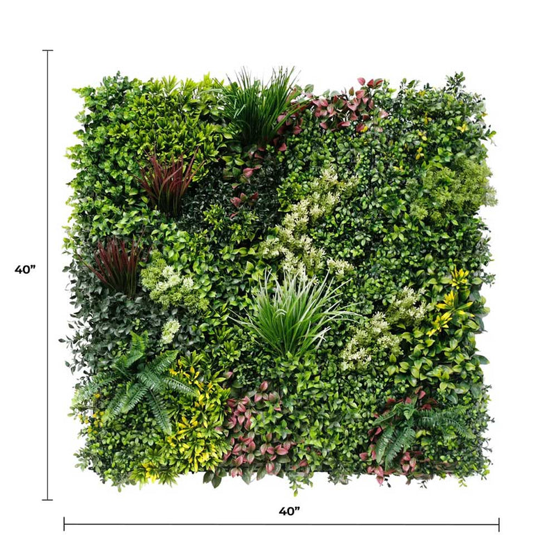 Designer Plants USA Evergreen Triptych Vertical Garden Wall Set 3 Pieces UV Resistant