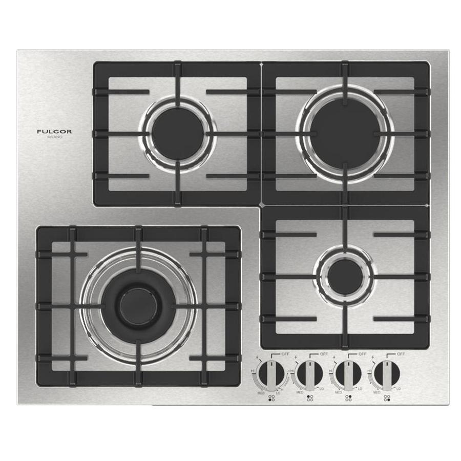 Fulgor Milano 400 Series 24” Gas Cooktop Stainless Steel F4GK24S1