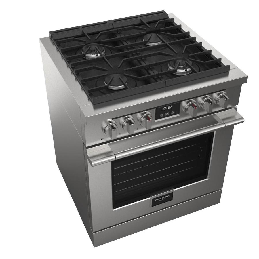 Fulgor Milano Accento 30" 4.4 cu. ft Stainless Steel Dual Fuel Range F4PDF304S1