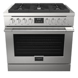 Fulgor Milano Sofia 36” 5.7 cu. ft Stainless Steel Gas Professional Range F6PGR366S2