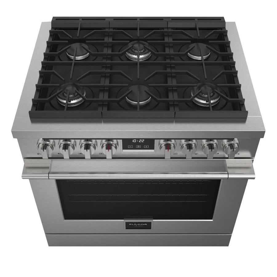 Fulgor Milano Sofia 36” 5.7 cu. ft Stainless Steel Gas Professional Range F6PGR366S2
