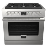 Fulgor Milano Accento 36” 5.7 cu. ft Stainless Steel All Gas Range F4PGR366S2