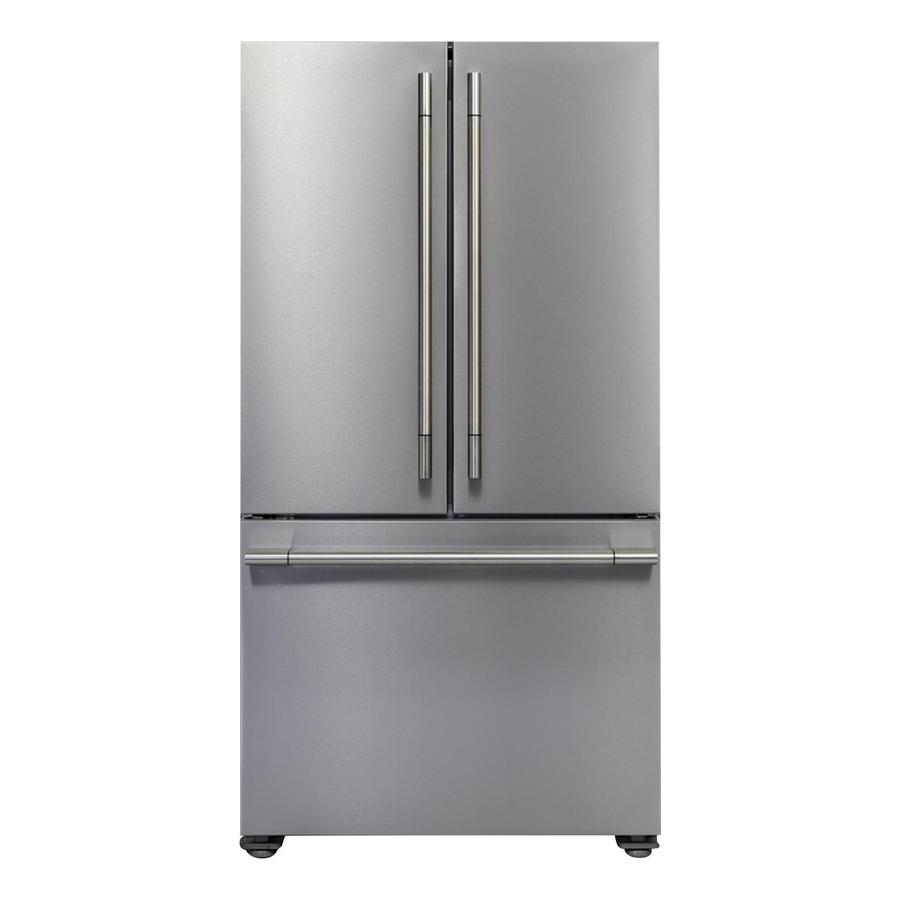 Fulgor Milano Sofia 36” 19.9 cu. ft Stainless Steel Counter‑Depth French Door Refrigerator F6FBM36S1
