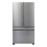 Fulgor Milano Sofia 36” 19.9 cu. ft Stainless Steel Counter‑Depth French Door Refrigerator F6FBM36S1