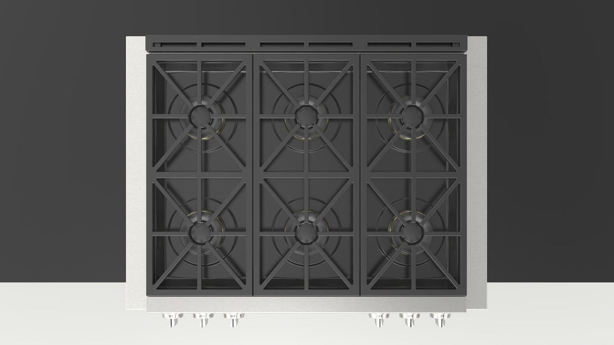 Fulgor Milano 600 Series 36” Gas Rangetop Stainless Steel F6GRT366S1