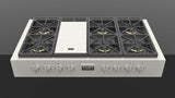 Fulgor Milano Sofia 48” 6-Burner Stainless Steel Gas Rangetop with Griddle F6GRT486GS1