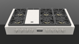 Fulgor Milano Sofia 48” 6-Burner Stainless Steel Gas Rangetop with Griddle F6GRT486GS1