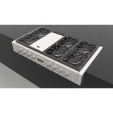 Fulgor Milano Sofia 48” 6-Burner Stainless Steel Gas Rangetop with Griddle F6GRT486GS1