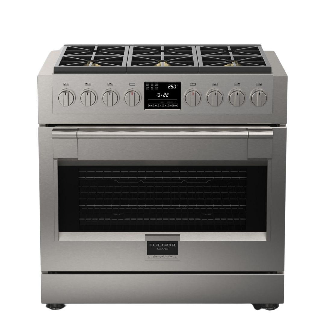 Fulgor Milano Sofia 36” 5.7 cu. ft Stainless Steel Dual Fuel Range F6PDF366S1
