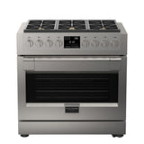 Fulgor Milano Sofia 36” 5.7 cu. ft Stainless Steel Dual Fuel Range F6PDF366S1