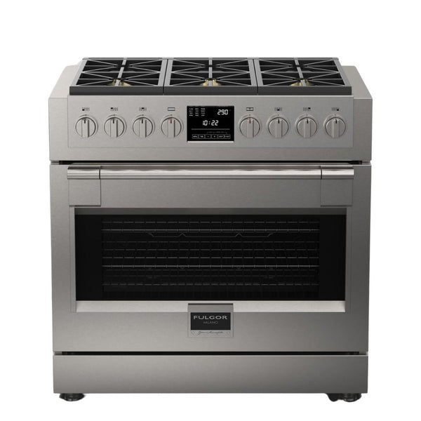 Fulgor Milano Sofia 36” 5.7 cu. ft Dual Fuel Range in Stainless F6PDF366S1
