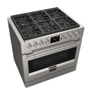 Fulgor Milano Sofia 36” 5.7 cu. ft Dual Fuel Range in Stainless F6PDF366S1