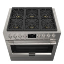 Fulgor Milano Sofia 36” 5.7 cu. ft Dual Fuel Range in Stainless F6PDF366S1