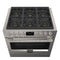 Fulgor Milano Sofia 36” 5.7 cu. ft Dual Fuel Range in Stainless F6PDF366S1