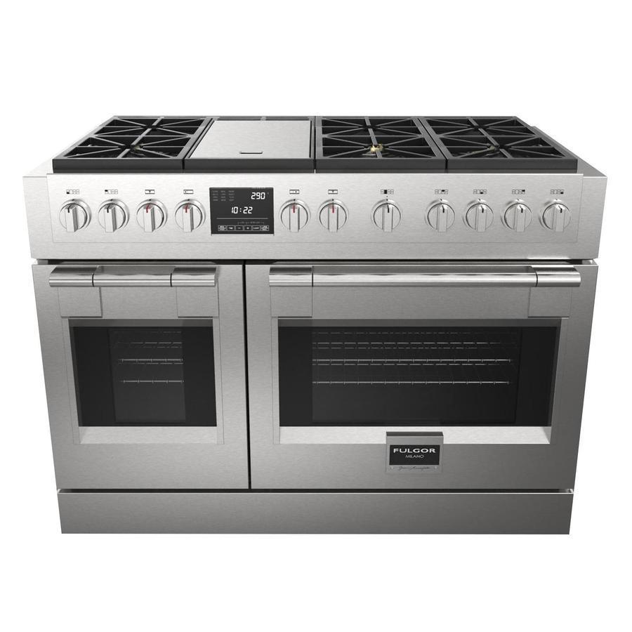 Fulgor Milano - 7.1 cu. ft  Dual Fuel Range in Stainless - F6PDF486GS1 - TO OPTIMIZE