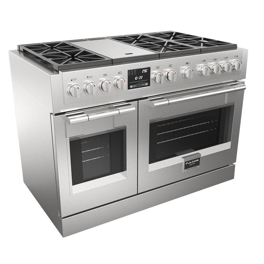 Fulgor Milano - 7.1 cu. ft  Dual Fuel Range in Stainless - F6PDF486GS1 - TO OPTIMIZE