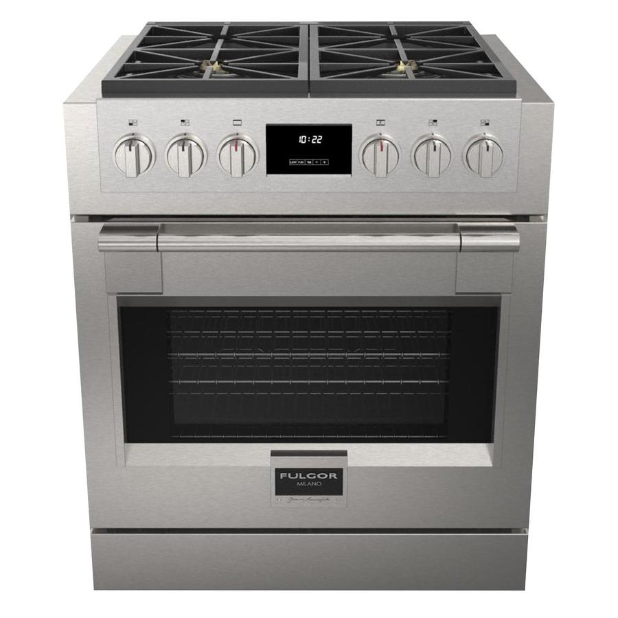 Fulgor Milano Sofia 30” 4.4 cu. ft Stainless Steel Gas Professional Range F6PGR304S2