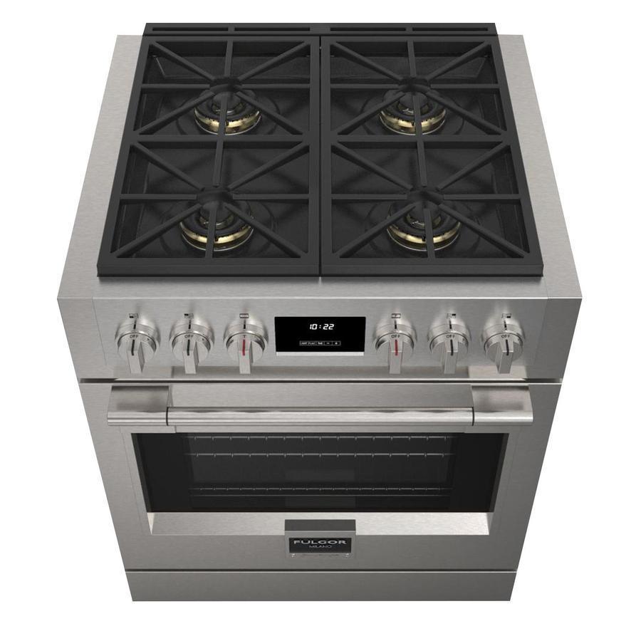 Fulgor Milano Sofia 30” 4.4 cu. ft Stainless Steel Gas Professional Range F6PGR304S2
