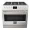 Fulgor Milano Sofia 36" 5.7 cu. ft  Gas Range in Stainless F6PGR366S2