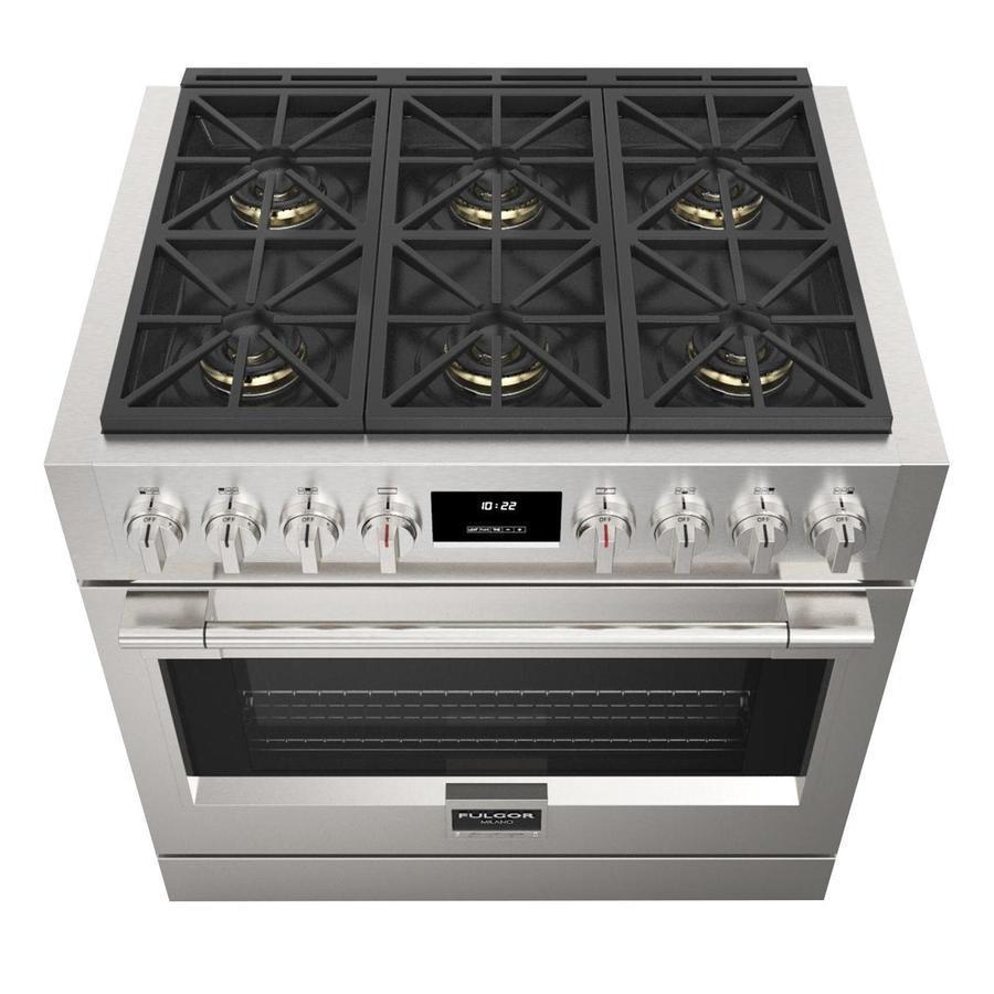 Fulgor Milano Sofia 36" 5.7 cu. ft Stainless Steel Gas Range F6PGR366S2