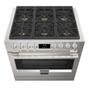 Fulgor Milano Sofia 36" 5.7 cu. ft  Gas Range in Stainless F6PGR366S2