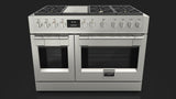 Fulgor Milano Sofia 48” 7.1 cu. ft Stainless Steel Gas Range with Griddle F6PGR486GS2