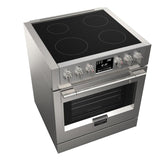 Fulgor Milano Sofia 30” 4.1 cu. ft Stainless Steel Induction Freestanding Pro‑Range F6PIR304S1