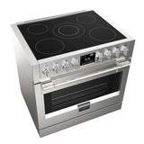 Fulgor Milano Sofia 36” 5.7 cu. ft Stainless Steel Induction Freestanding Pro‑Range F6PIR365S1