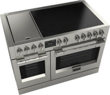 Fulgor Milano Sofia 48” 7.1 cu. ft Stainless Steel Professional Induction Range with Griddle F6PIR485GS1