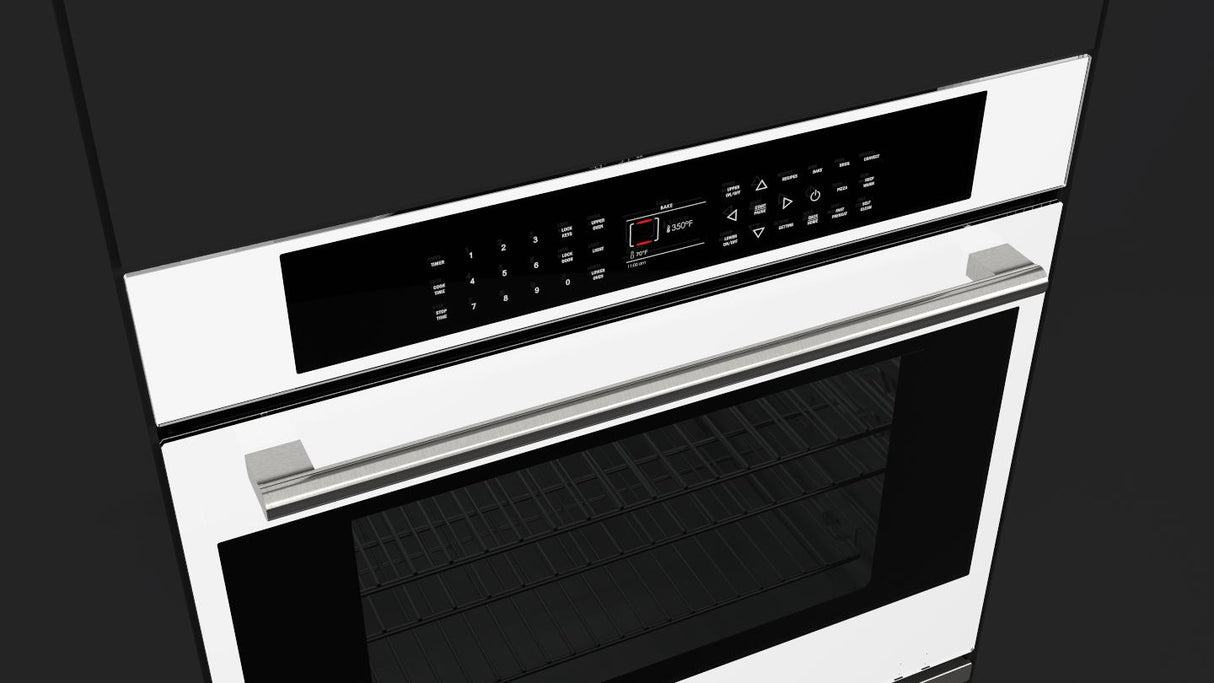 Fulgor Milano 30” 8.8 cu. ft White Electric Double Wall Oven F7DP30W1