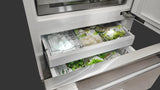 Fulgor Milano 700 Series 36 Inch 18.5 Cu. Ft. Energy Star Certified Bottom Freezer Refrigerator with Cool Zone and LED Lighting Right Hinge F7PBM36S2-R