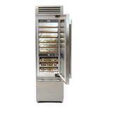 Fulgor Milano 24” 54‑Bottle Tri‑Zone Wine Cooler Stainless Steel Right Hinge F7PBW24S2-R