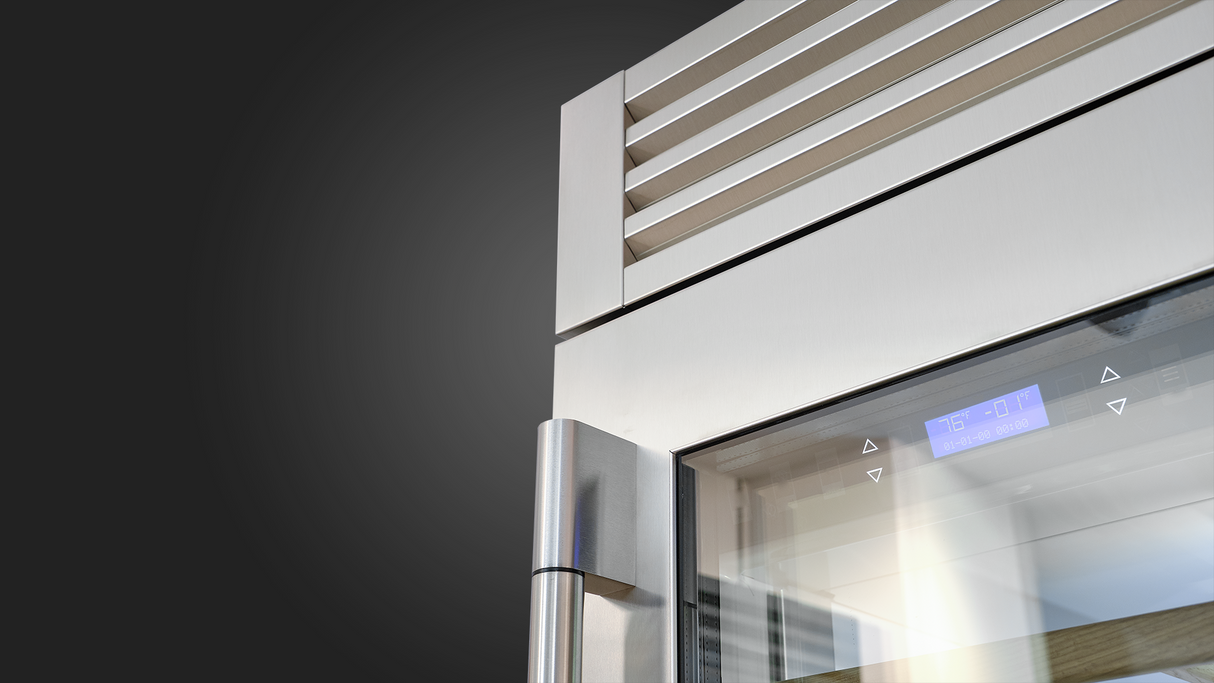 Fulgor Milano 24” 54‑Bottle Tri‑Zone Wine Cooler Stainless Steel Right Hinge F7PBW24S2-R