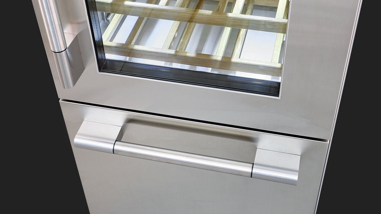 Fulgor Milano 24” 54‑Bottle Tri‑Zone Wine Cooler Stainless Steel Right Hinge F7PBW24S2-R