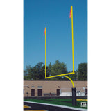 Gared High School Football Goalpost 5 9⁄16″ O.D. Steel Yellow Powder-Coat Permanent Sleeve Mount Pair FGP601PY