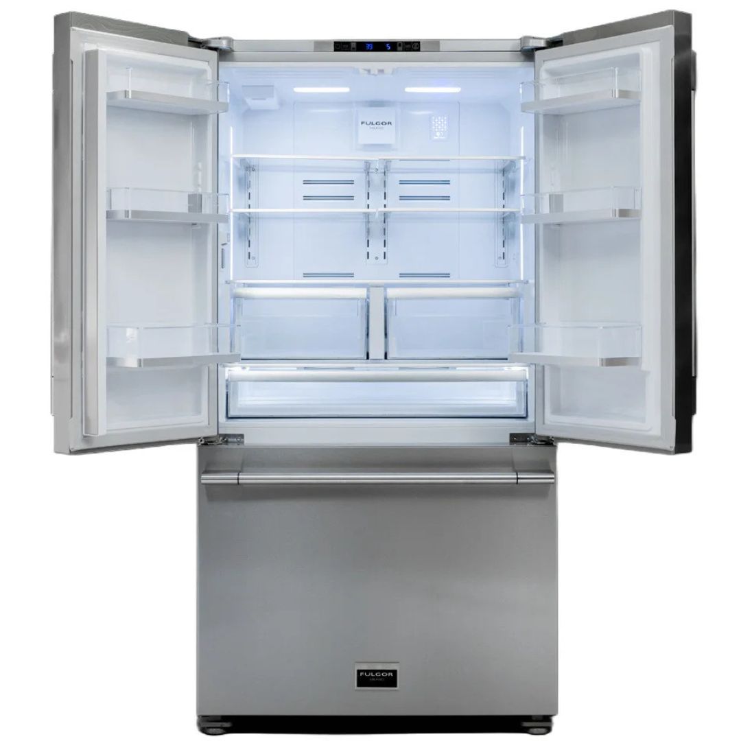 Fulgor Milano 36" 20.3 cu. ft Stainless Steel Bottom Mount French Door Refrigerator FM4FBM36SS