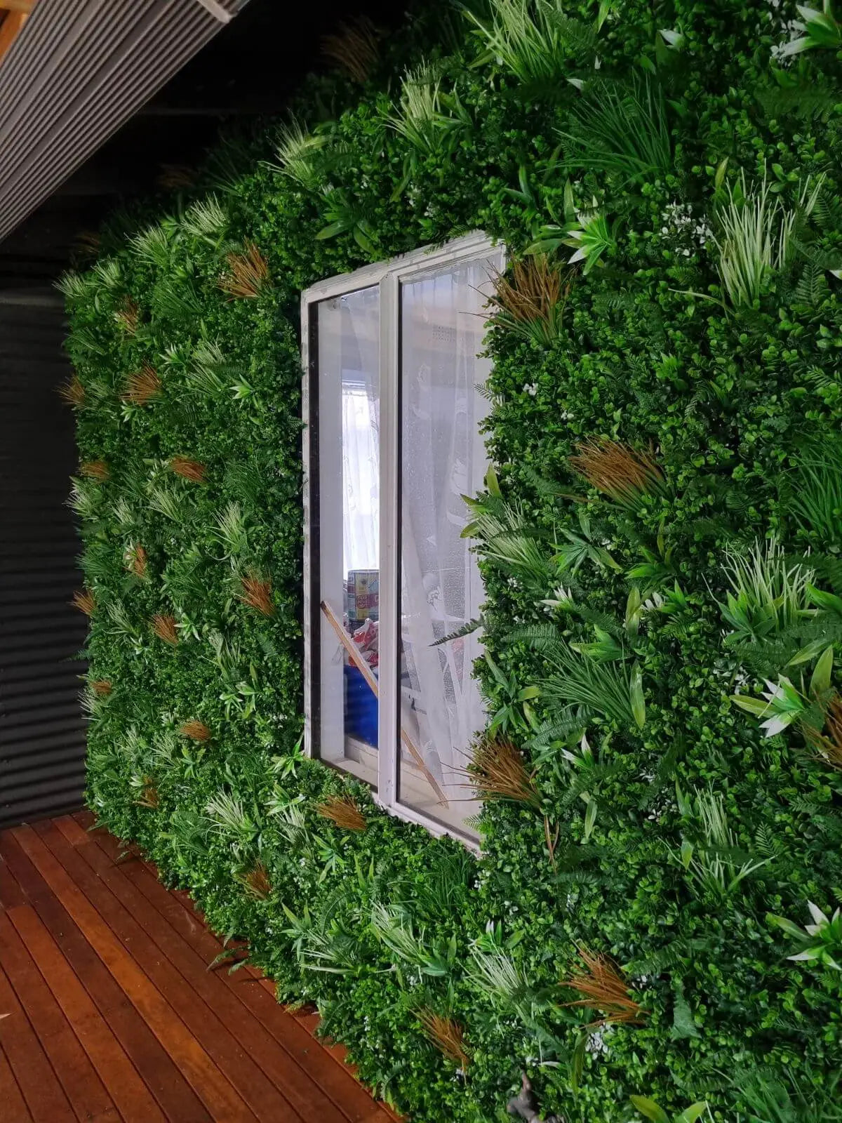 Designer Plants USA Luxury Wild Tropics Artificial Vertical Garden 40" x 40" 11SQ FT Commercial Grade UV Resistant