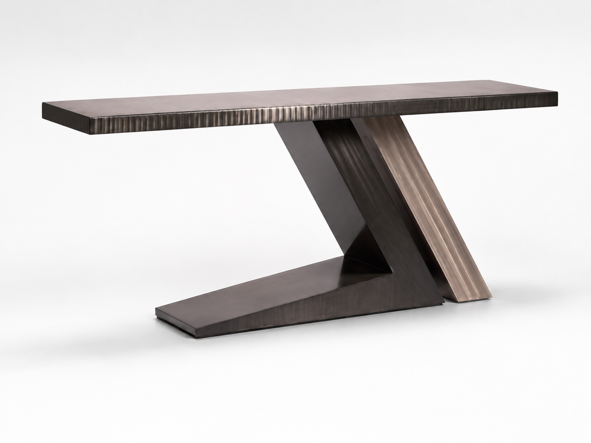 Metall Florence Stainless Steel Console Table