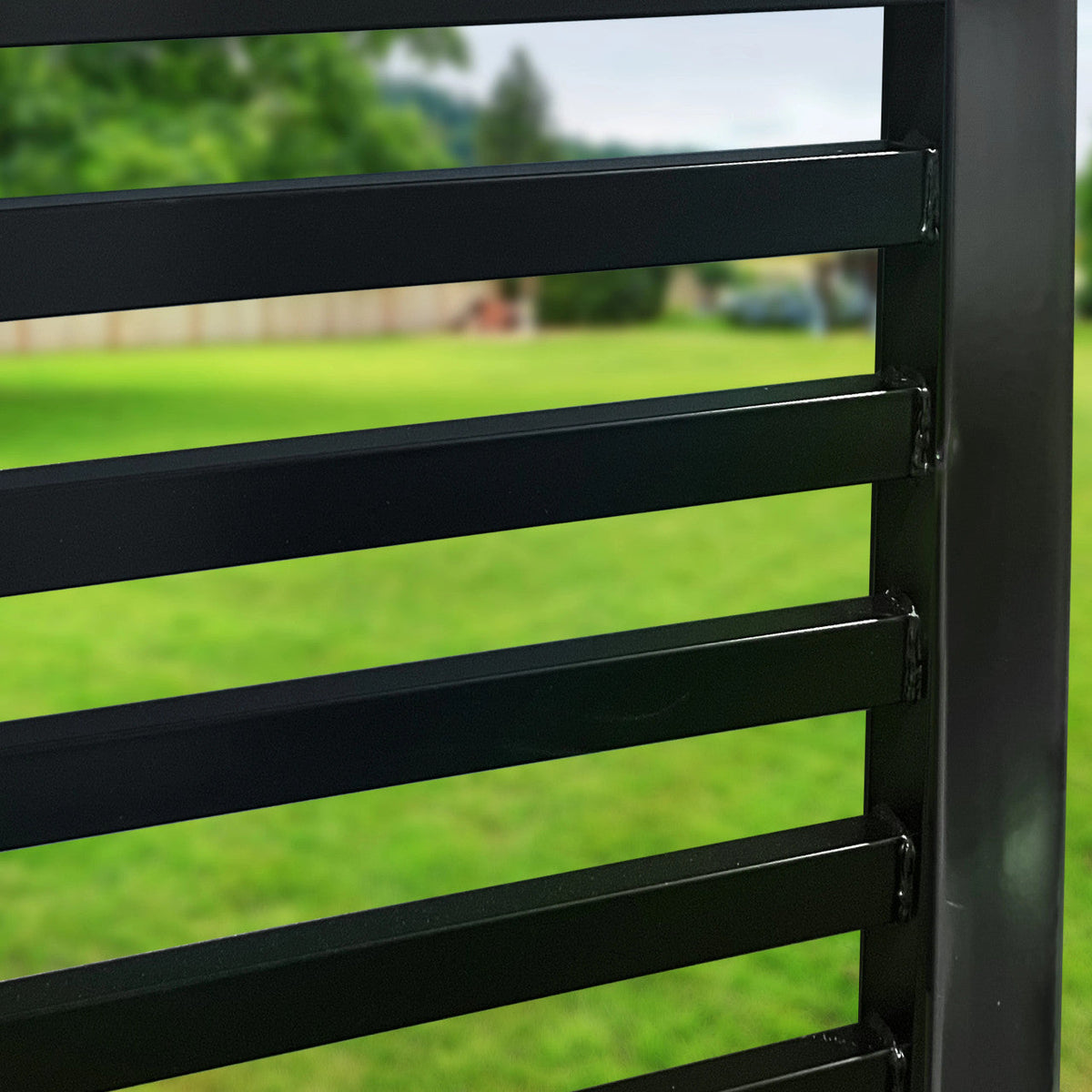 Aleko Florence Style 18 FT Steel Dual Swing Driveway Gate with Pedestrian Gate